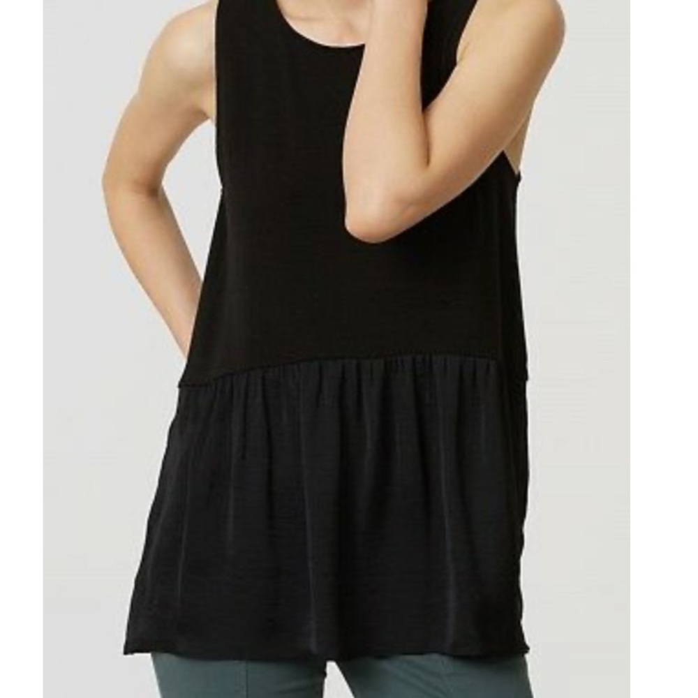 LOFT Sleeveless Black Tank size XXSP